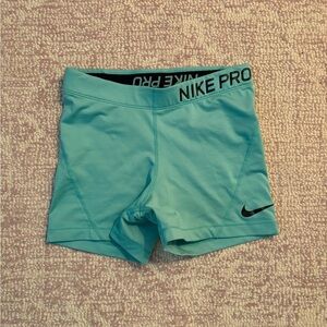 Nike Pro Turquoise Shorts